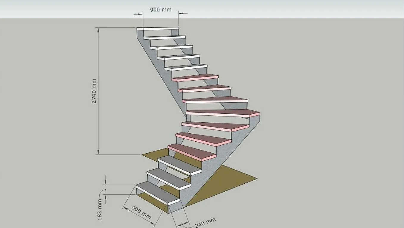 Teknisk tegning av bygg